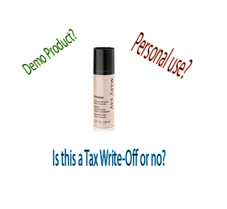 mary kay product, mary kay tax write off, mary kay demo, mary kay personal use product